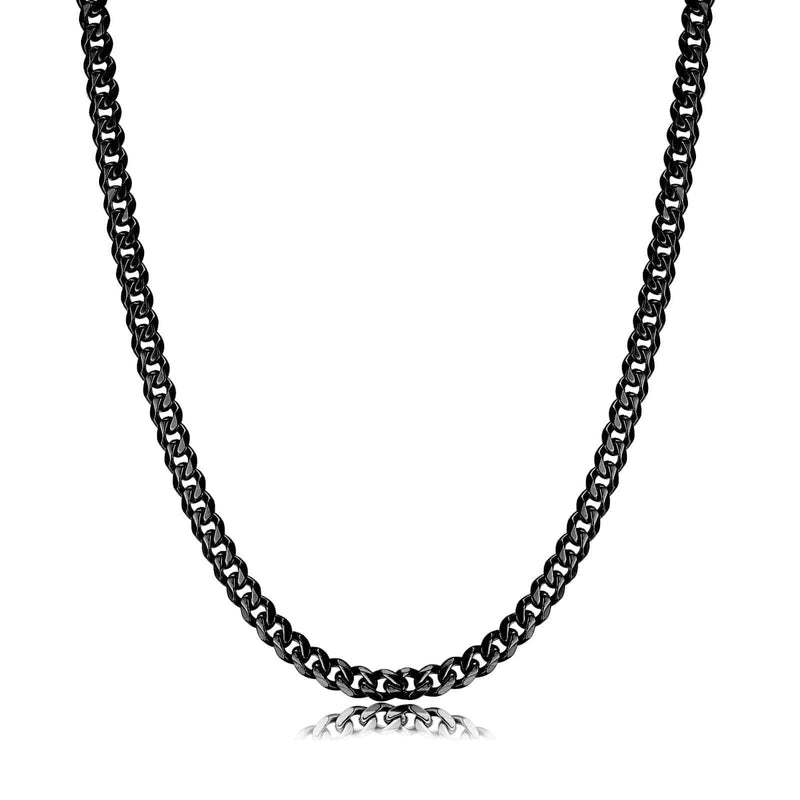 Stylish Cuban Link Necklace - Noah-Black-0.5 cm-State of Style