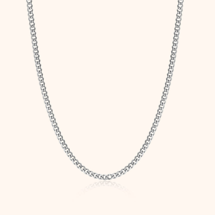 Stylish Cuban Link Necklace - Noah-Silver-0.3 cm-State of Style
