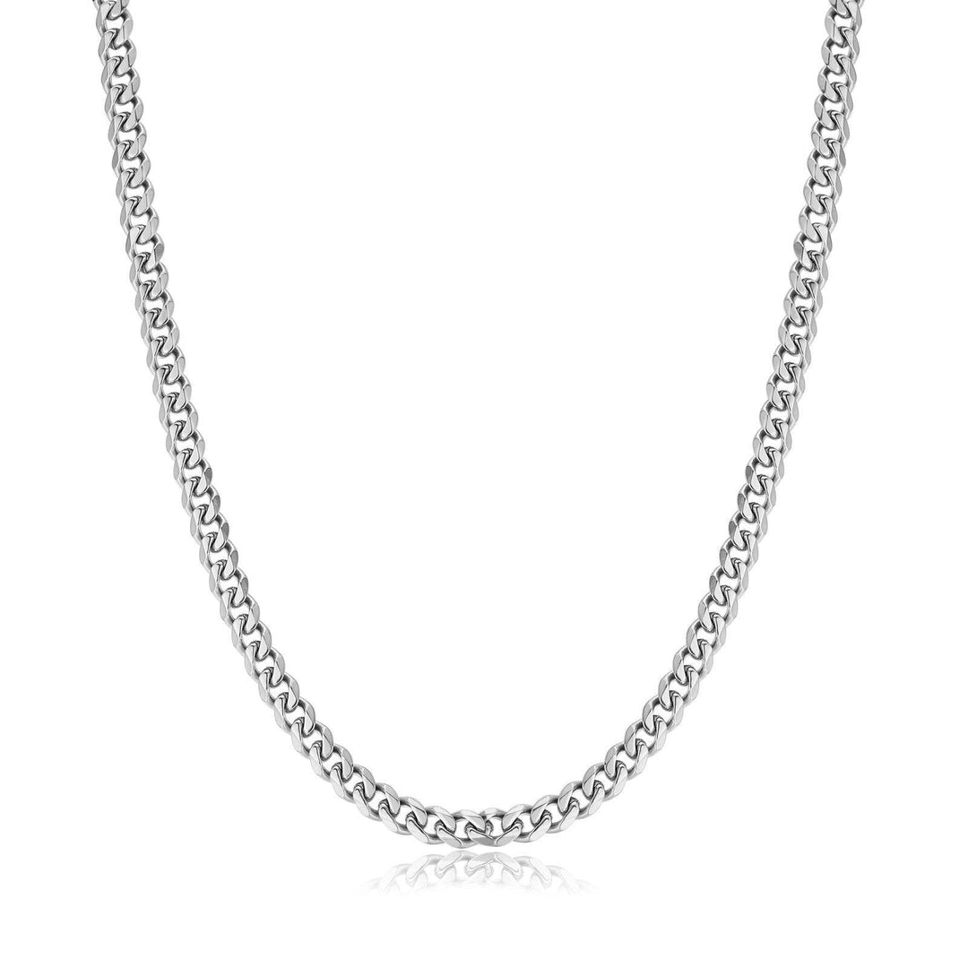 Stylish Cuban Link Necklace - Noah-Silver-0.5 cm-State of Style