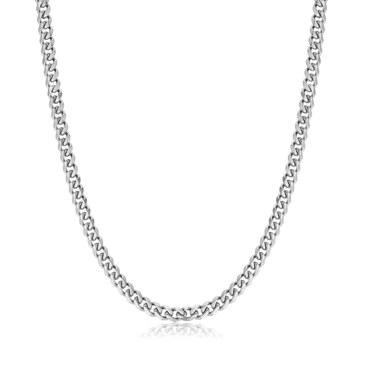 Stylish Cuban Link Necklace - Noah-Silver-0.5 cm-State of Style