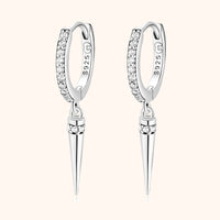 Stylish Dangle Earrings - Sophia-Silver-State of Style