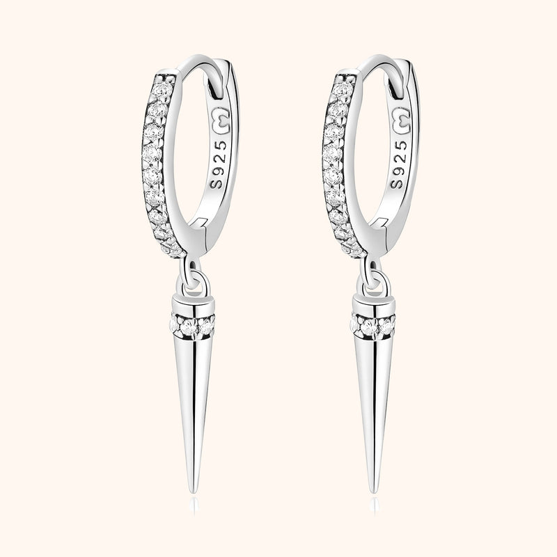 Stylish Dangle Earrings - Sophia-Silver-State of Style