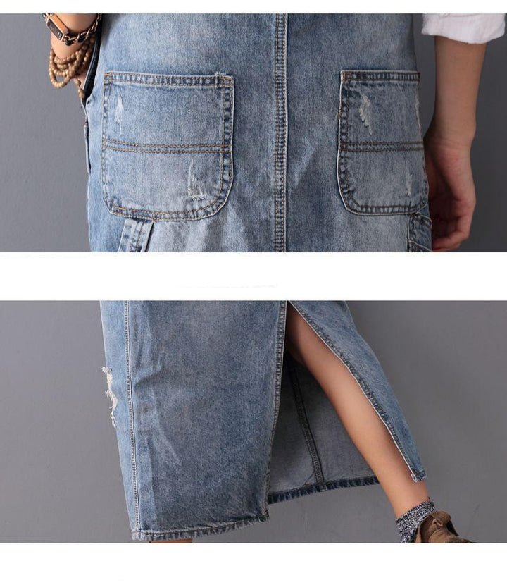 Stylish Denim Dress – Eliza-S-State of Style