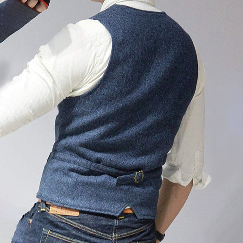 Stylish Denim Gilet for Men - Mason-Heavenly Blue-XS-State of Style