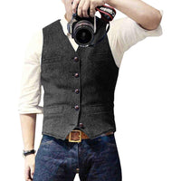 Stylish Denim Vest for Men - Mason-Black-XS-State of Style