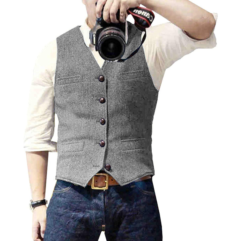 Stylish Denim Vest for Men - Mason-Grey-XS-State of Style