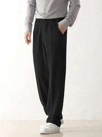 Stylish Draped Men's Trousers - Finn-Black-S-State of Style