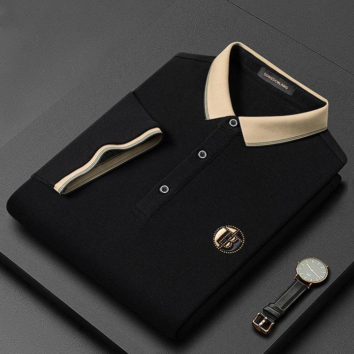 Stylish Embroidered Polo Shirt - Oliver-Black-S-State of Style