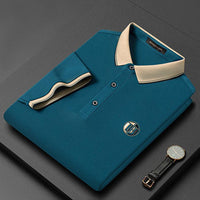 Stylish Embroidered Polo Shirt - Oliver-Blue-S-State of Style