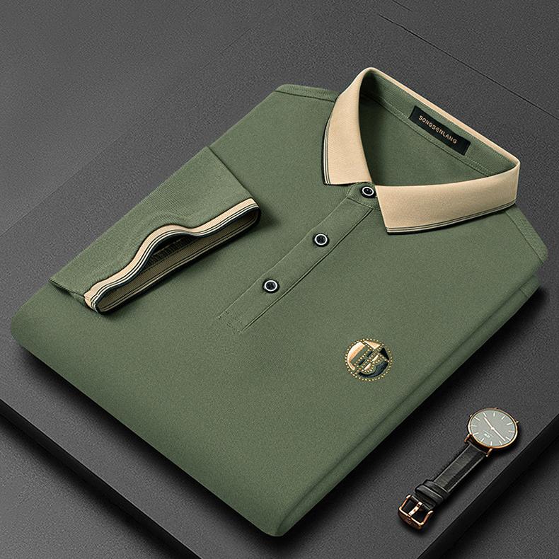Stylish Embroidered Polo Shirt - Oliver-Green-S-State of Style