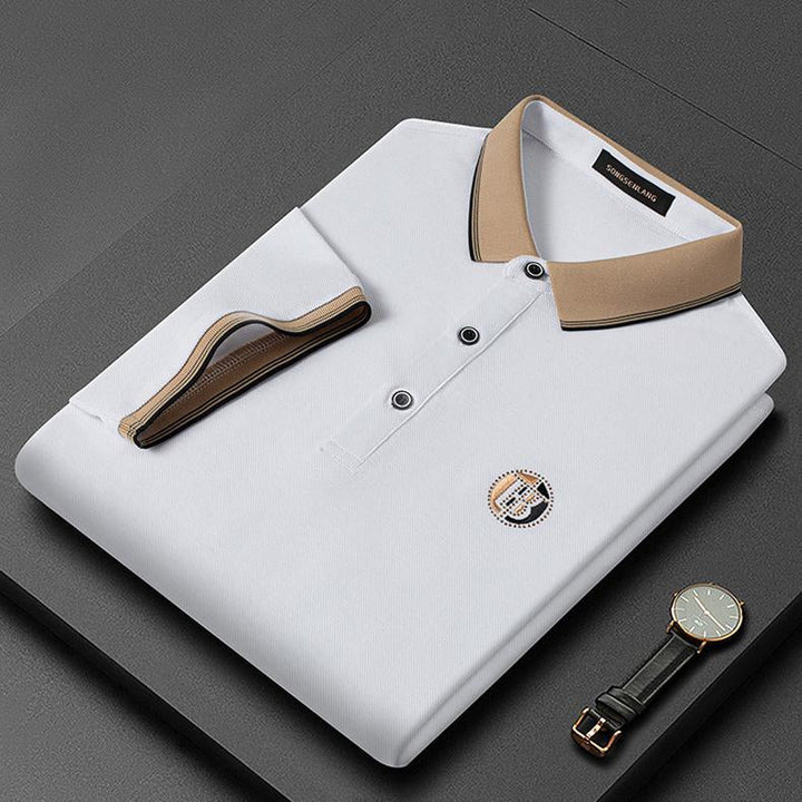 Stylish Embroidered Polo Shirt - Oliver-White-S-State of Style