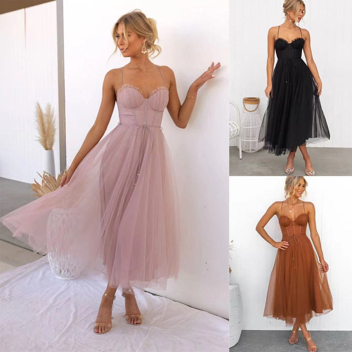 Stylish Festive Midi Dress - Luna-Pink-2XS-State of Style