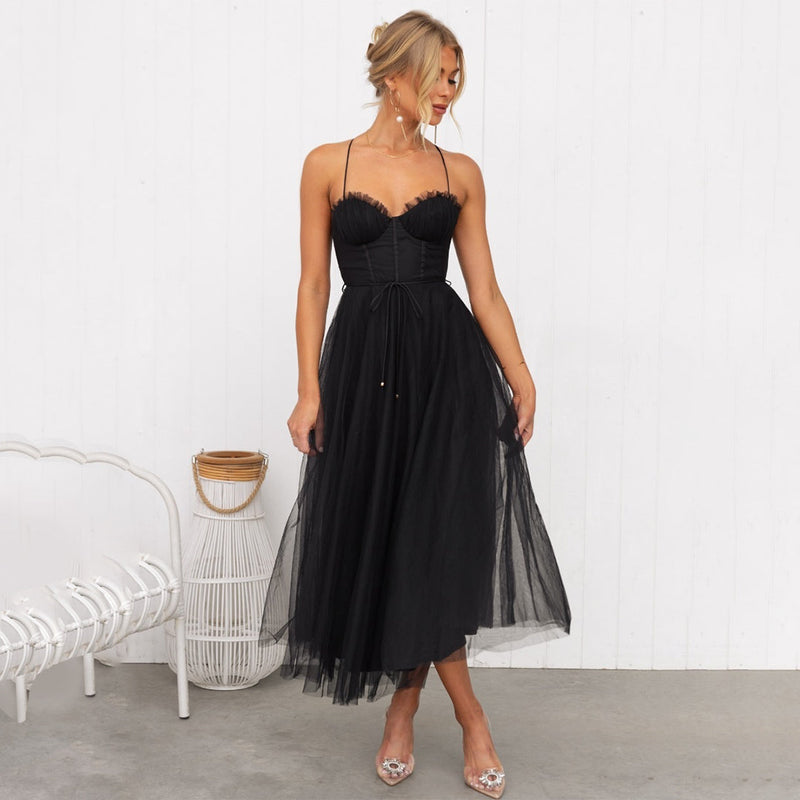 Stylish Festive Midi Dress - Luna-Pink-2XS-State of Style