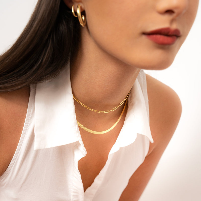 Stylish Flat Chain - Helena-Gold-State of Style