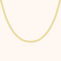 Stylish Flat Chain Necklace – Helena-Gold-State of Style