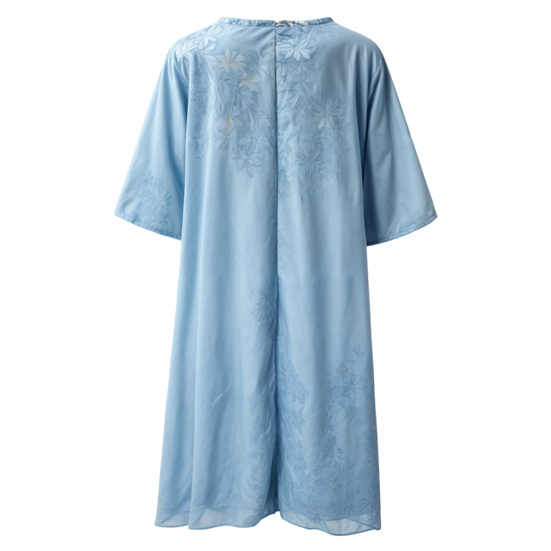 Stylish Floral A-Line Dress with Waistcoat for Women – Miray-Blue Star-M-State of Style