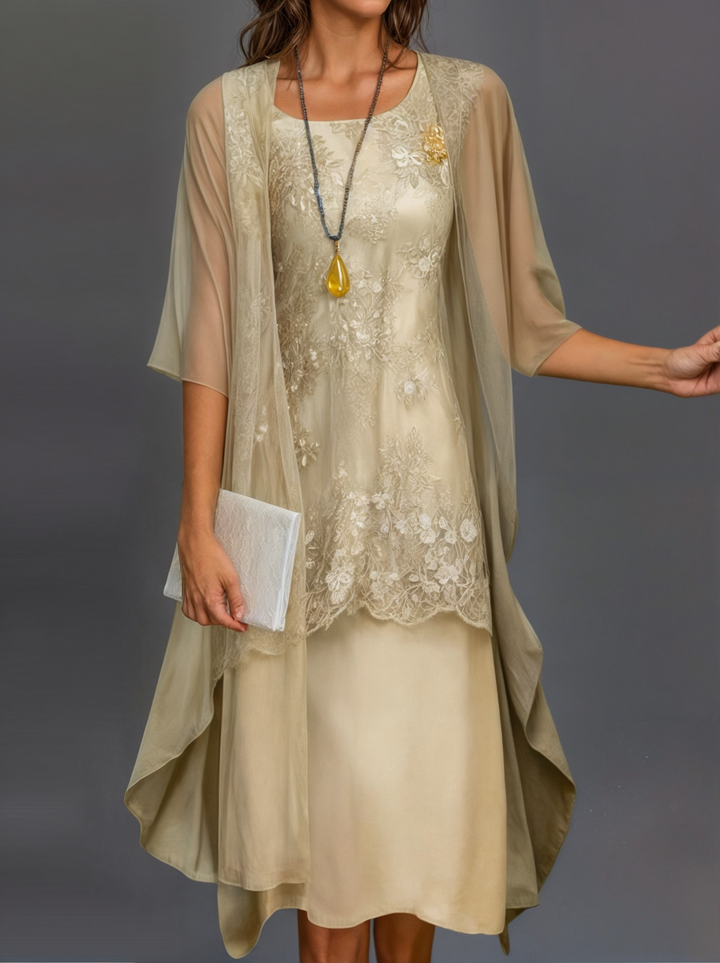Stylish Floral A-Line Dress with Waistcoat for Women – Miray-Daffodil-M-State of Style