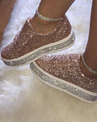 Stylish Glitter Platform Sneakers for Women - Sienna-Silver-5-State of Style