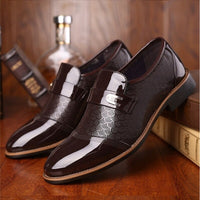 Stylish Glossy Men's Shoes - Hudson-Brown-6.0-State of Style