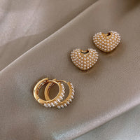 Stylish Golden Pearl Earrings for Women - Anne-State of Style