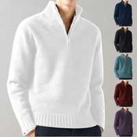 Stylish Half-Zip Men's Sweater - Ethan-Black-S-State of Style