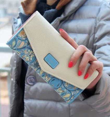 Stylish Hammock Wallet with Card Holder-Blue-State of Style
