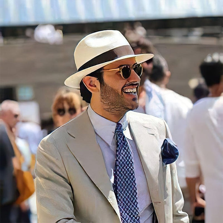 Stylish Handmade Panama Hat - Benito-White-State of Style