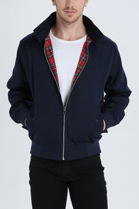 Stylish Harrington Jacket for Men – Ryder-Dark Blue-S-State of Style