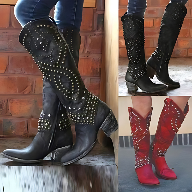Stylish High Ladies' Boots - Elena-Brown-2.5-State of Style