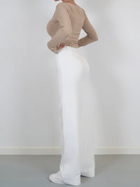 Stylish High-Waisted Pants - Luna-Black-S-State of Style