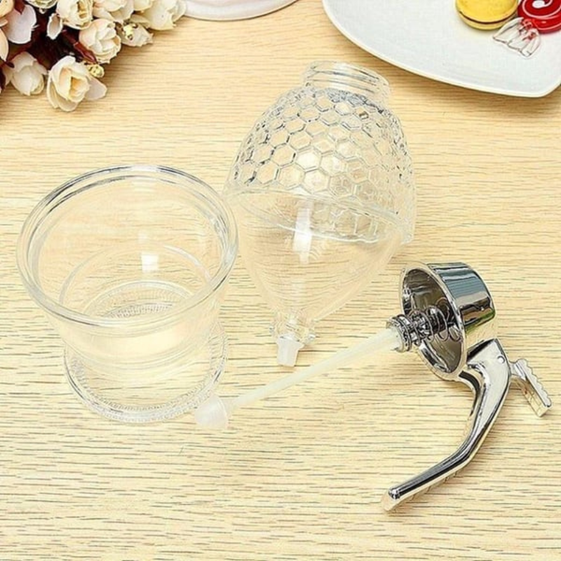 Stylish Honey Dispenser with Drip-Free Technology - AmberDrop-State of Style
