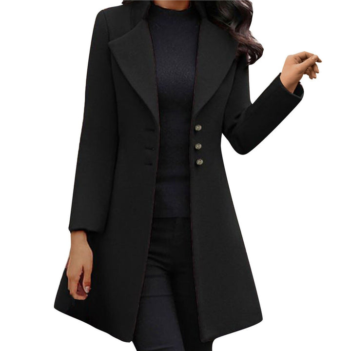 Stylish Italian Ladies' Jacket with Long Sleeves - Sofia-Black-S-State of Style