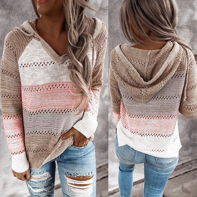 Stylish Knitted Ladies' Sweater - Aurora-Black-S-State of Style