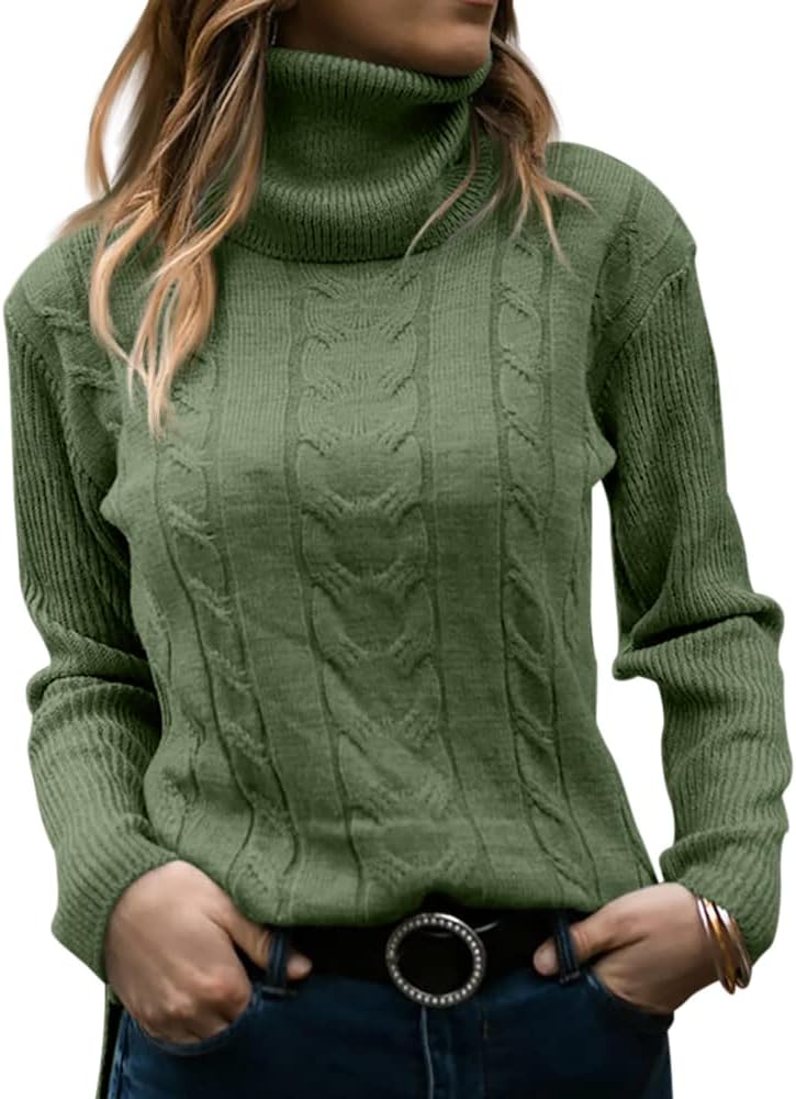 Stylish Knitted Women's Turtleneck - Denise-Apricot-S-State of Style