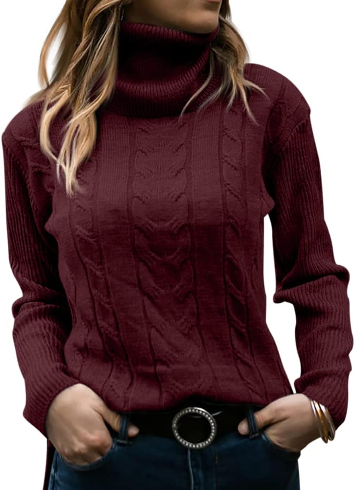 Stylish Knitted Women's Turtleneck - Denise-Apricot-S-State of Style