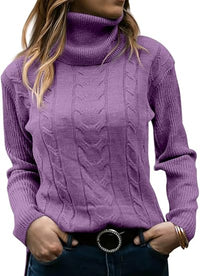 Stylish Knitted Women's Turtleneck - Denise-Lila-S-State of Style
