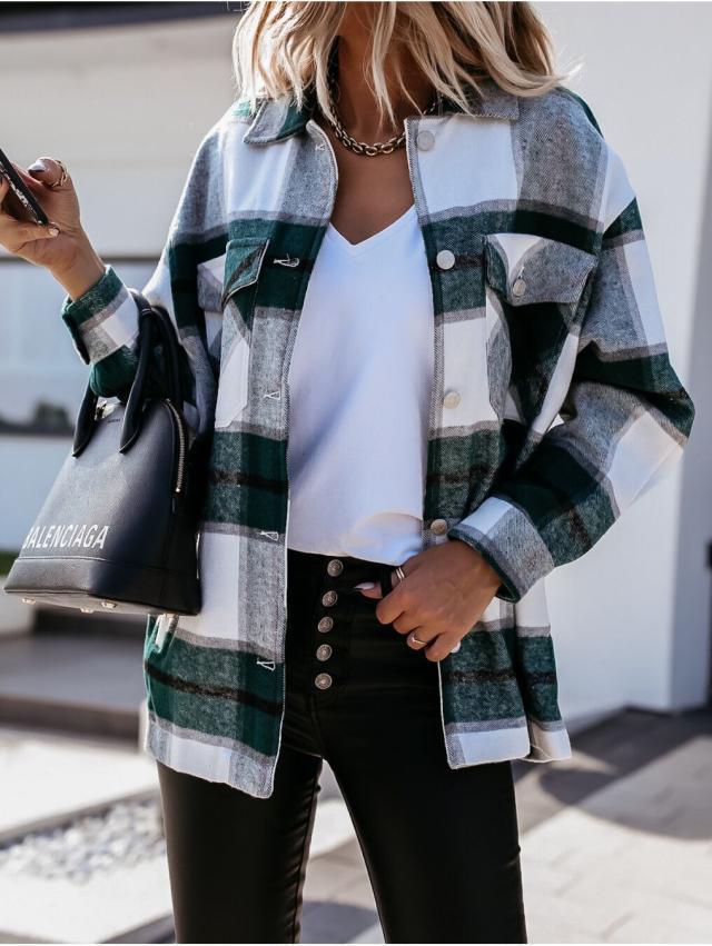 Stylish Ladies' Autumn Cardigan - Sophie-Green 2 Accent-S-State of Style