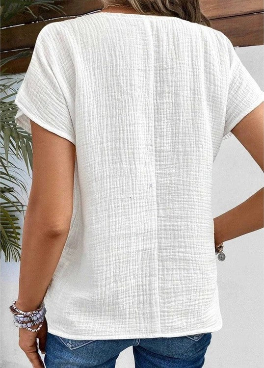 Stylish Ladies' Blouse - Sophia-White-XS (36-38)-State of Style
