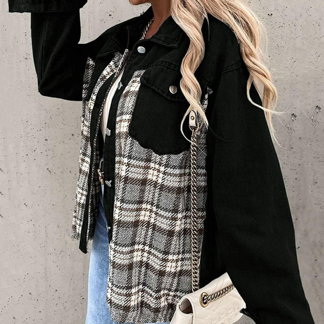 Stylish Ladies' Coat – Livia-Black-S-State of Style