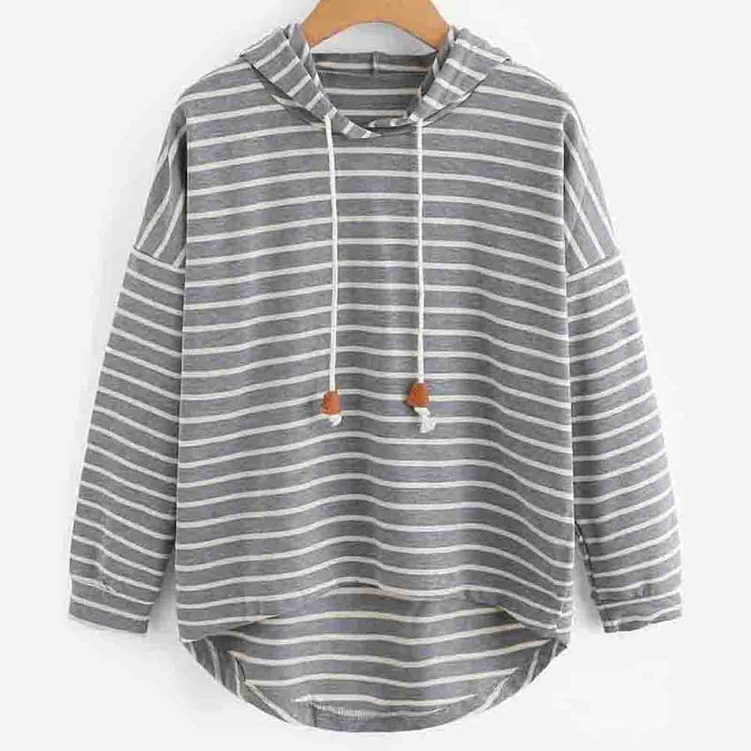 Stylish Ladies Hoodie - Liana-Grey-S-State of Style