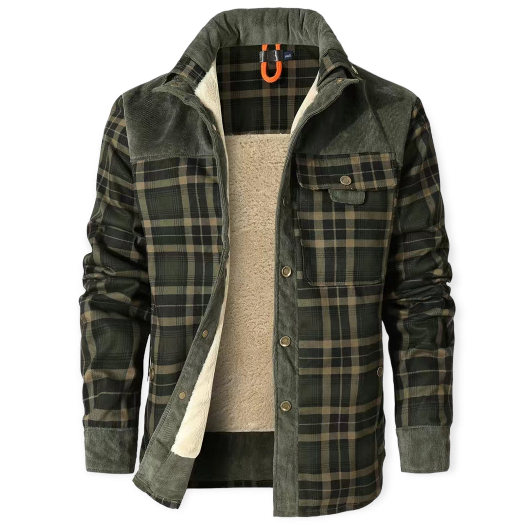 Stylish Ladies Jacket for Winter Days - Falia-Dark Khaki-S-State of Style