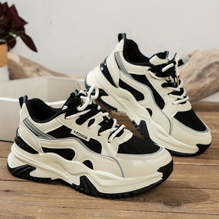 Stylish Ladies Sneakers with High Sole – Romi-Black-4.5-State of Style