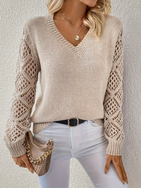 Stylish Ladies' Sweater - Elisa-Beige-S-State of Style