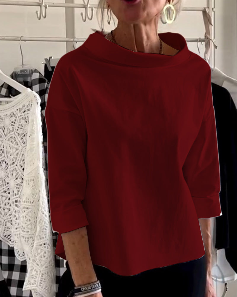 Stylish Ladies Top - Livia-Bordeaux-S-State of Style