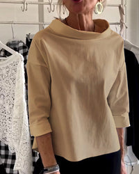 Stylish Ladies Top - Livia-Khaki-S-State of Style