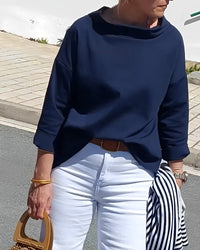 Stylish Ladies Top - Livia-Marine Blue-S-State of Style