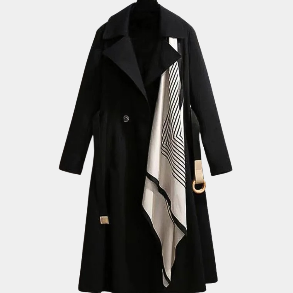 Stylish Ladies Trench Coat with Belt - Noa-Black-XS-State of Style