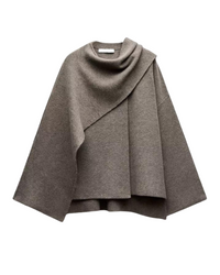 Stylish Ladies Winter Poncho - Ella-Dark Blue-S-State of Style