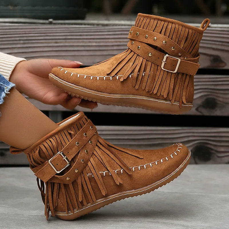 Stylish Ladies Winter Shoes - Sienna-Beige-3.5-State of Style