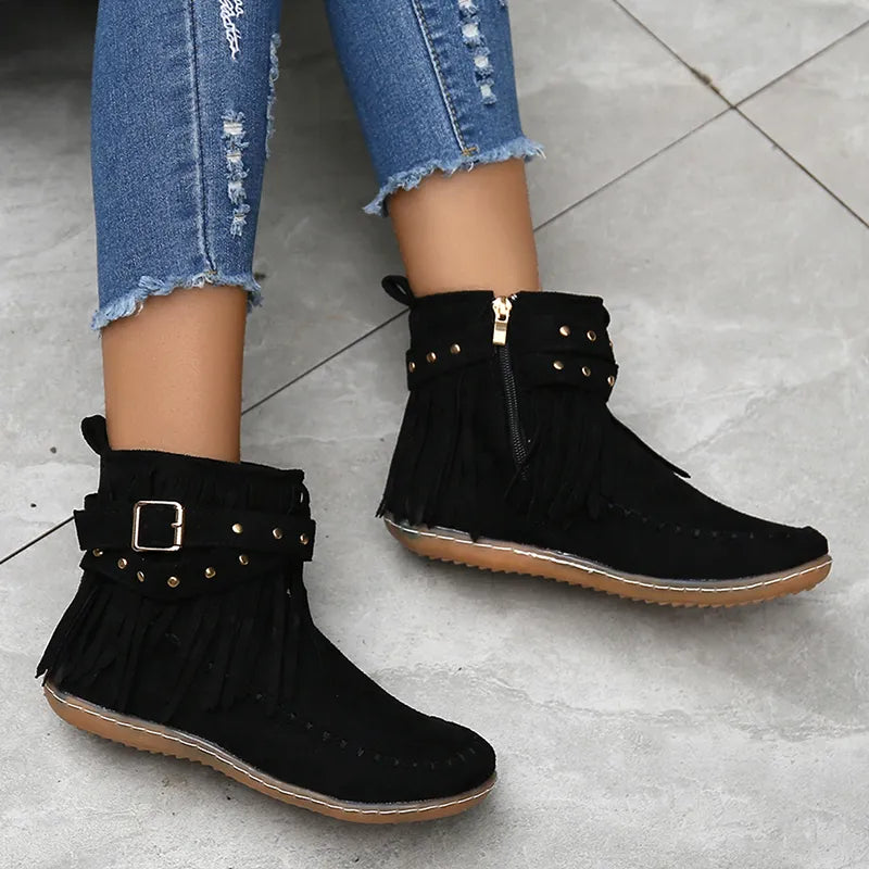Stylish Ladies Winter Shoes - Sienna-Beige-3.5-State of Style